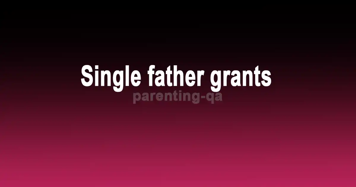 Single father grants